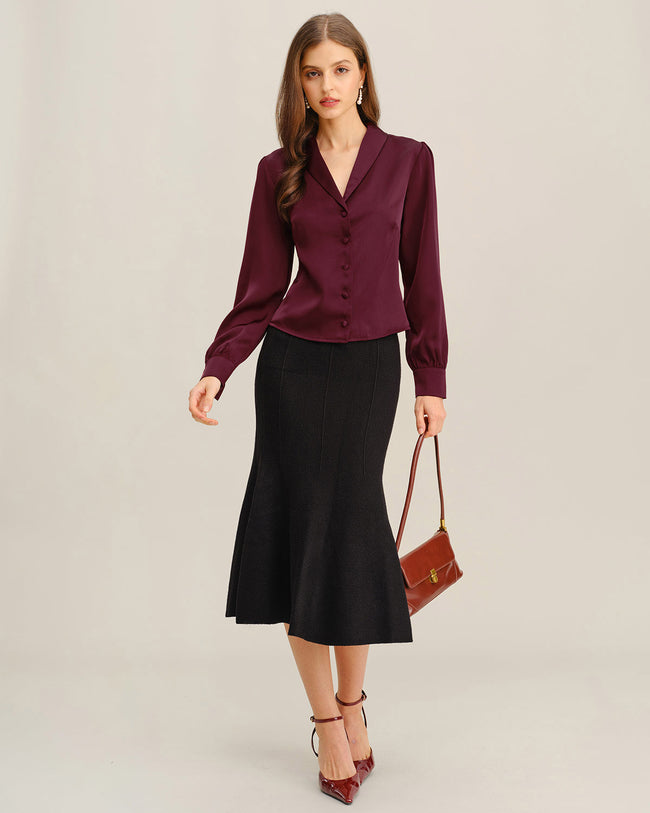 Women's Woven Polyester Shirts Tops - RIHOAS