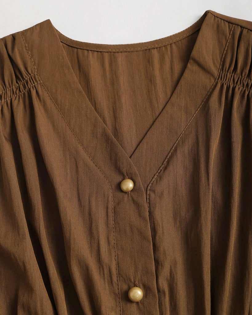 Women's Woven Polyester Shirts Tops - RIHOAS
