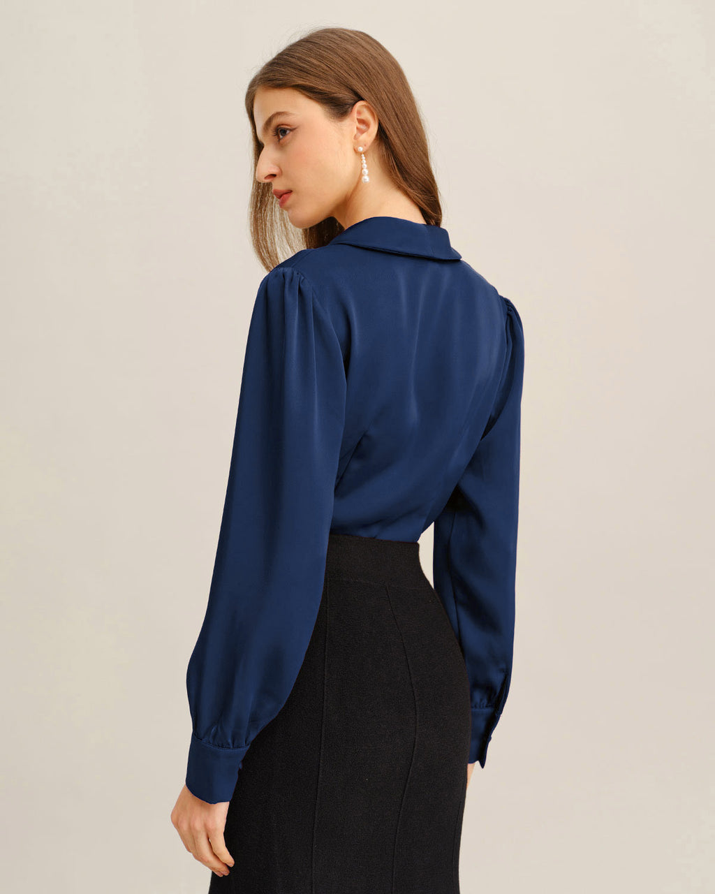 Women's Woven Polyester Shirts Tops - RIHOAS
