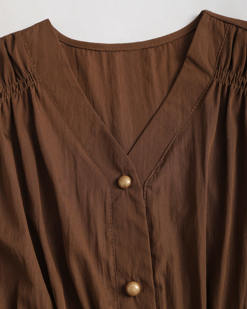 Women's Woven Polyester Shirts Tops - RIHOAS