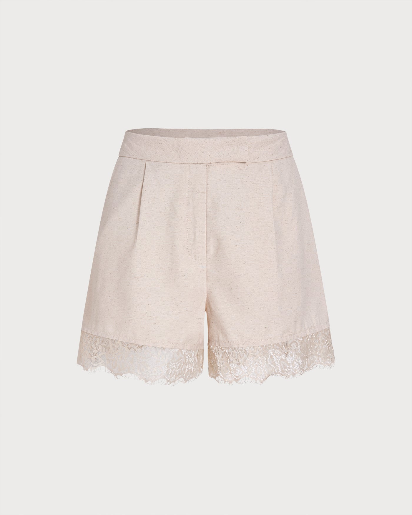 Women's Woven Polyester Shorts Apricot Bottoms - RIHOAS