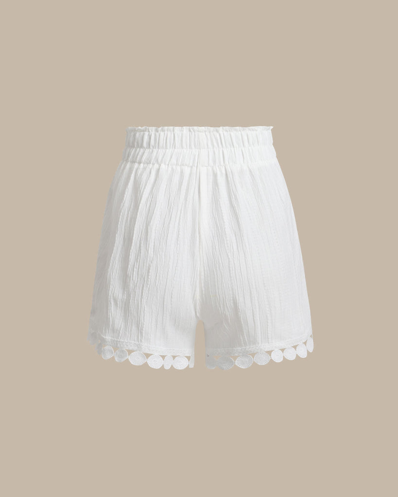 Women's Woven Polyester Shorts Bottoms - RIHOAS