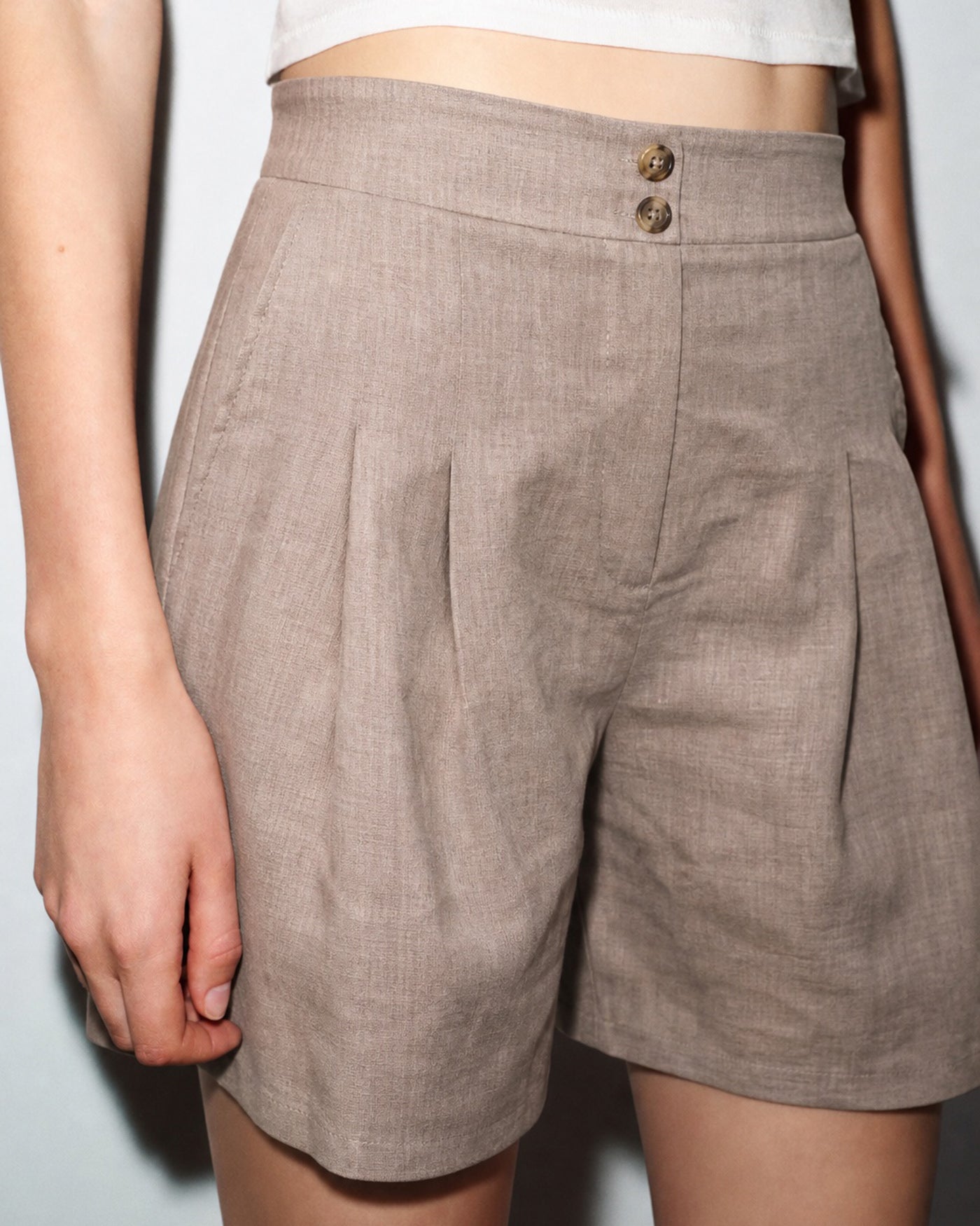 Women's Woven Polyester Shorts Bottoms - RIHOAS