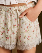 Women's Woven Polyester Shorts Bottoms - RIHOAS
