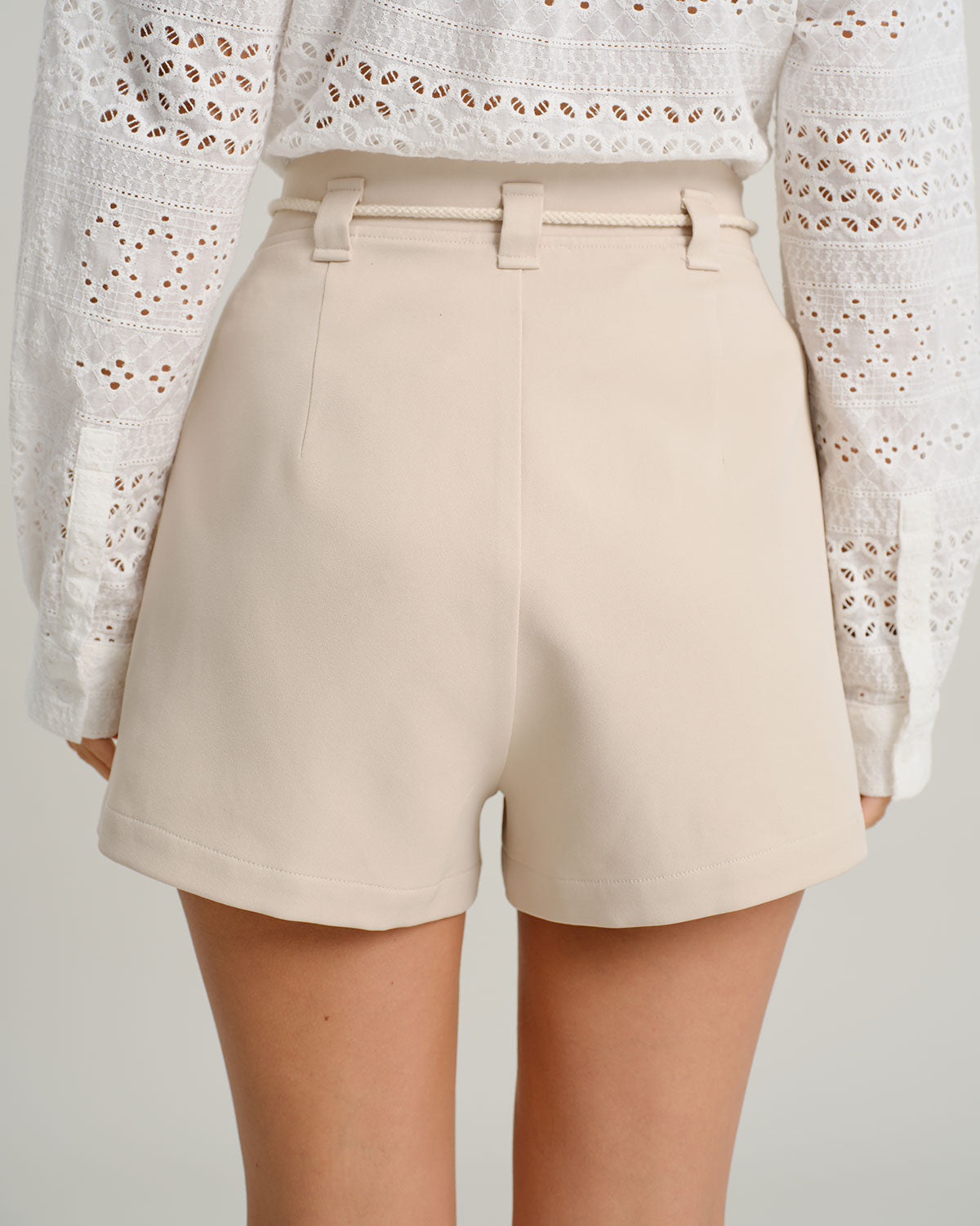 Women's Woven Polyester Shorts Bottoms - RIHOAS