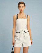 Women's Woven Polyester Shorts Bottoms - RIHOAS