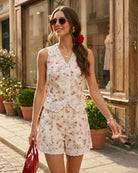 Women's Woven Polyester Shorts Bottoms - RIHOAS