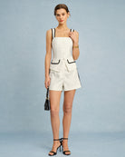 Women's Woven Polyester Shorts Bottoms - RIHOAS