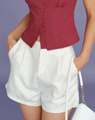 Women's Woven Polyester Shorts Bottoms - RIHOAS