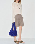 Women's Woven Polyester Shorts Bottoms - RIHOAS