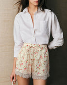 Women's Woven Polyester Shorts Bottoms - RIHOAS