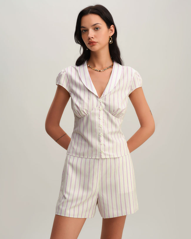 Women's Woven Polyester Shorts Bottoms - RIHOAS