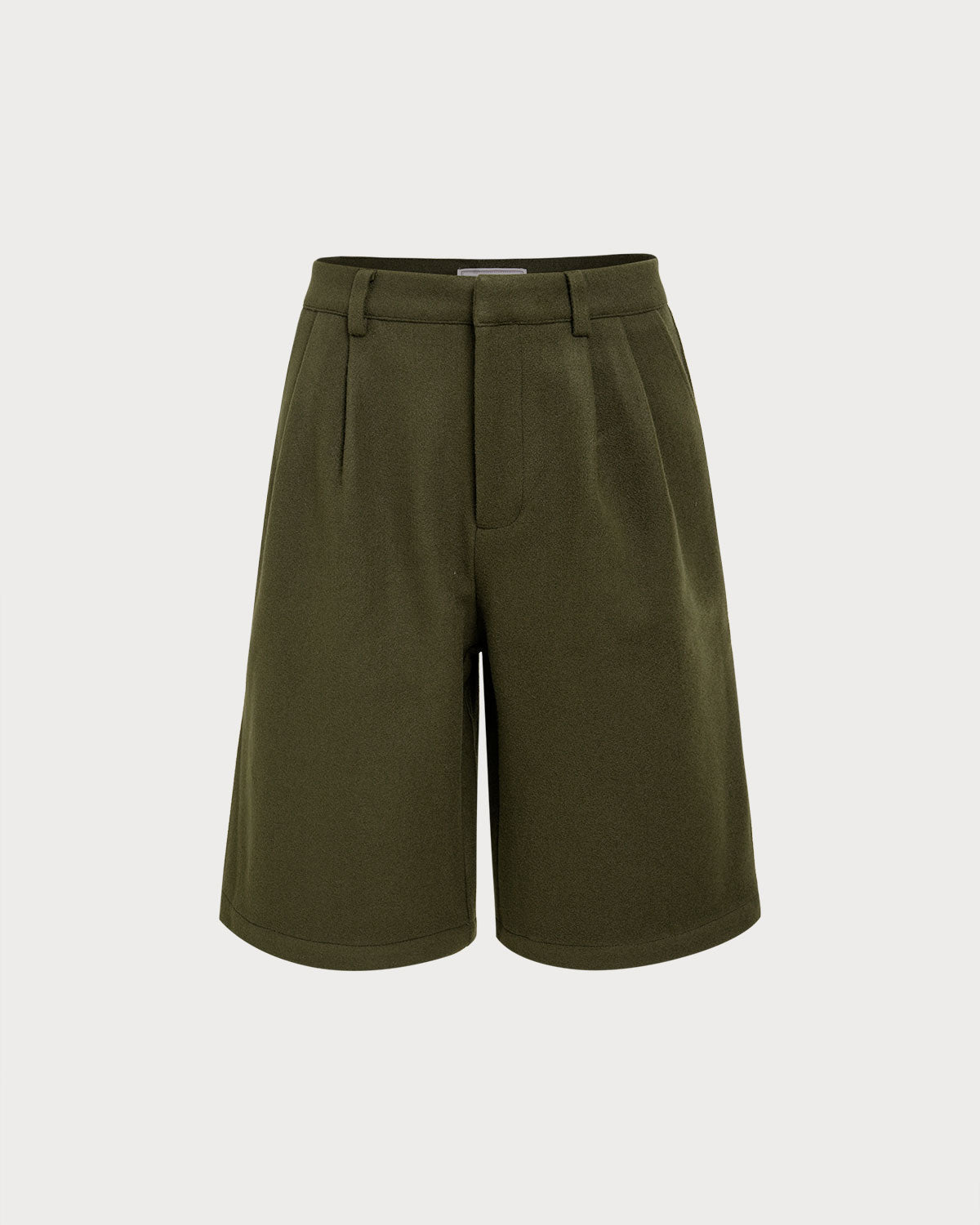Women's Woven Polyester Shorts Green Bottoms - RIHOAS