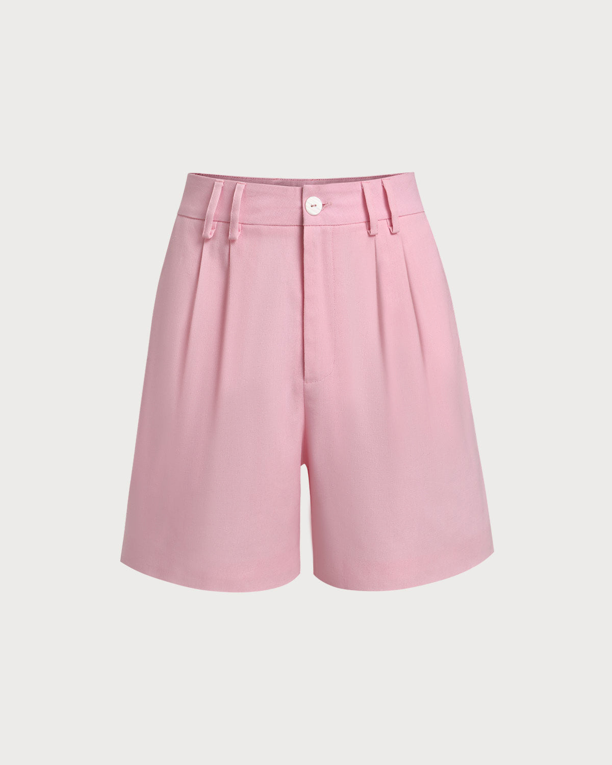 Women's Woven Polyester Shorts Pink Bottoms - RIHOAS