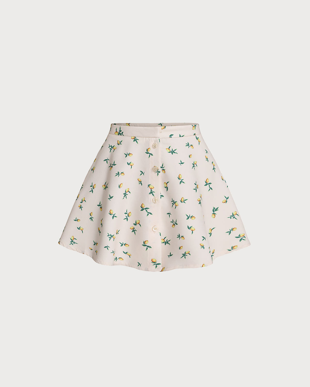 Women's Woven Polyester Skirt Beige Bottoms - RIHOAS