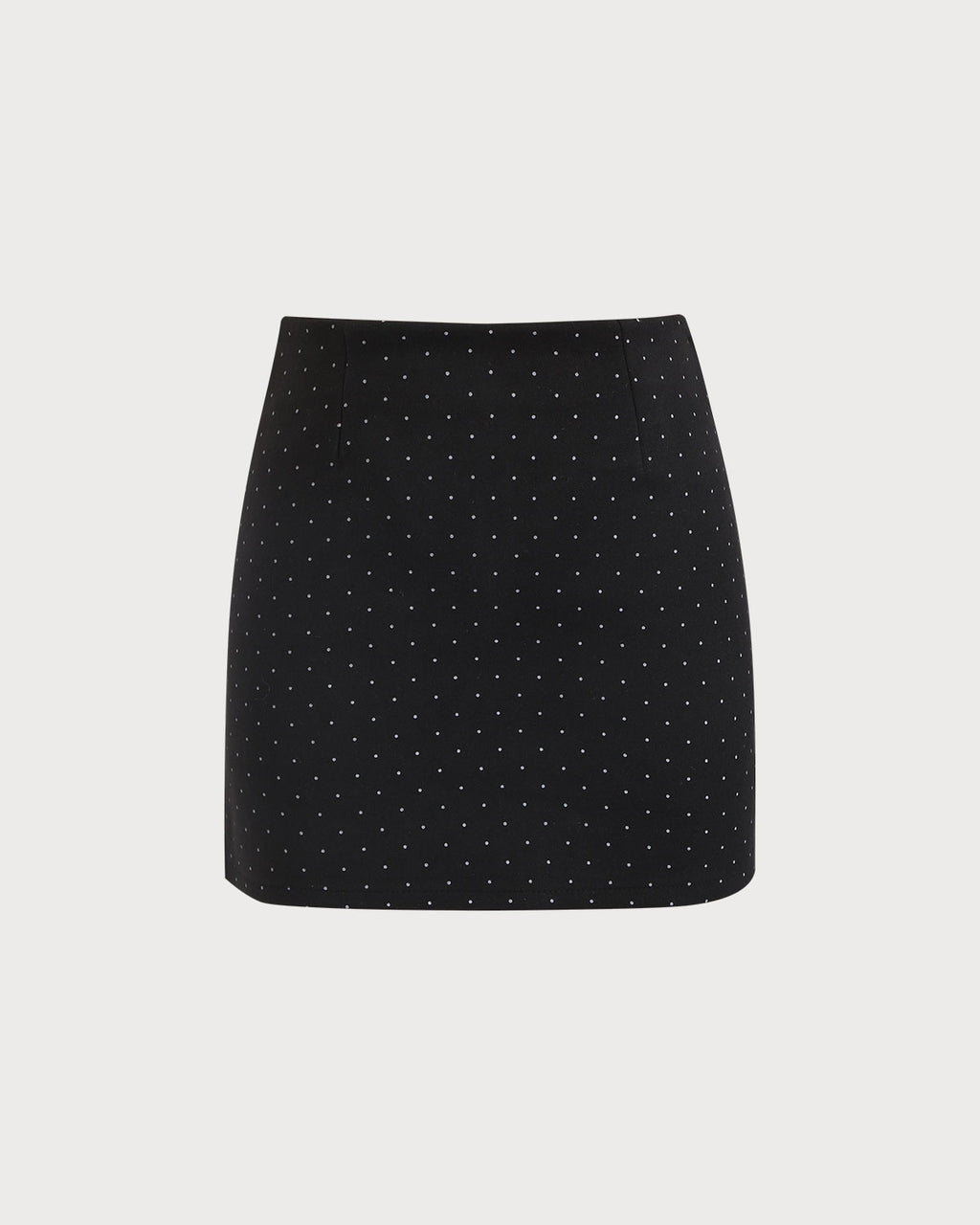 Women's Woven Polyester Skirt Black Bottoms - RIHOAS