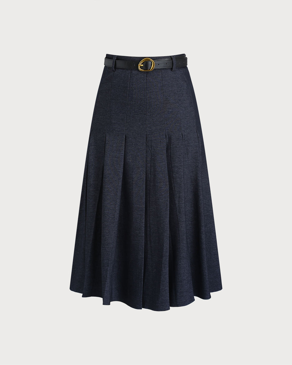 Women's Woven Polyester Skirt Blue Bottoms - RIHOAS