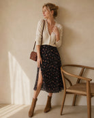 Women's Woven Polyester Skirt - RIHOAS - 02