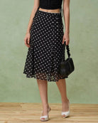 Women's Woven Polyester Skirt Bottoms - RIHOAS