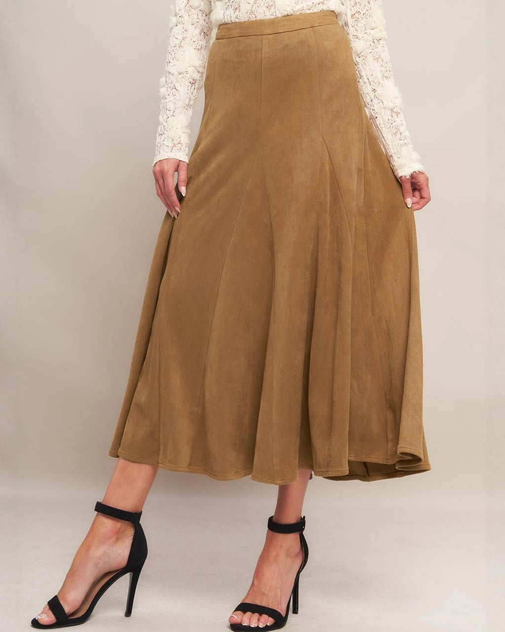 Women's Woven Polyester Skirt Bottoms - RIHOAS