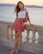 Women's Woven Polyester Skirt - RIHOAS