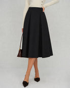 Women's Woven Polyester Skirt - RIHOAS