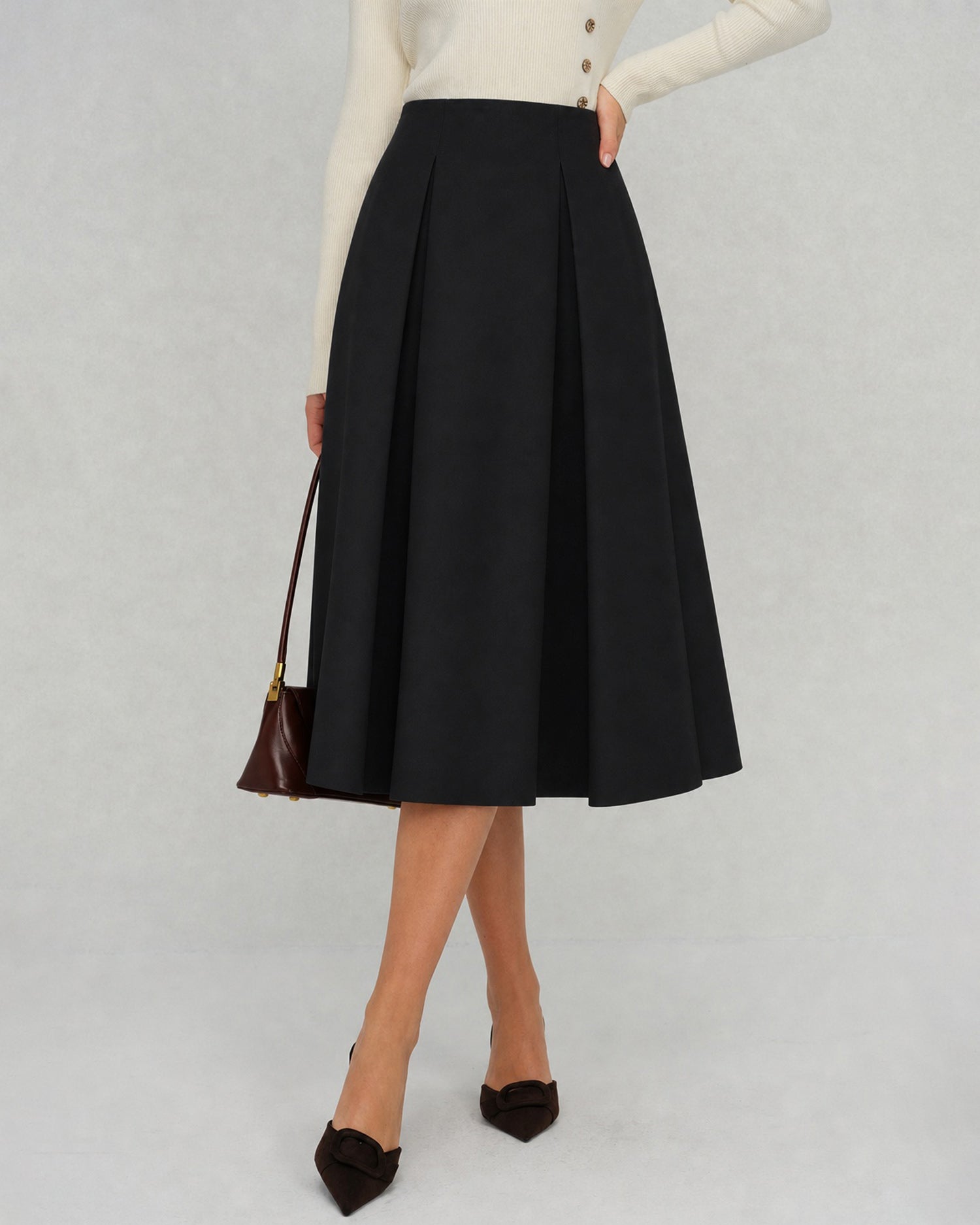 Women's Woven Polyester Skirt - RIHOAS