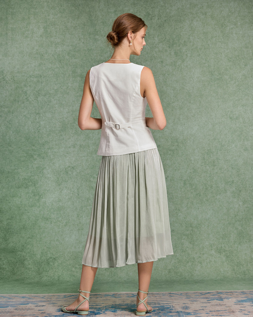 Women's Woven Polyester Skirt Bottoms - RIHOAS