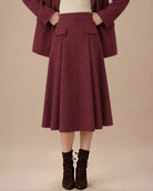 Women's Woven Polyester Skirt - RIHOAS