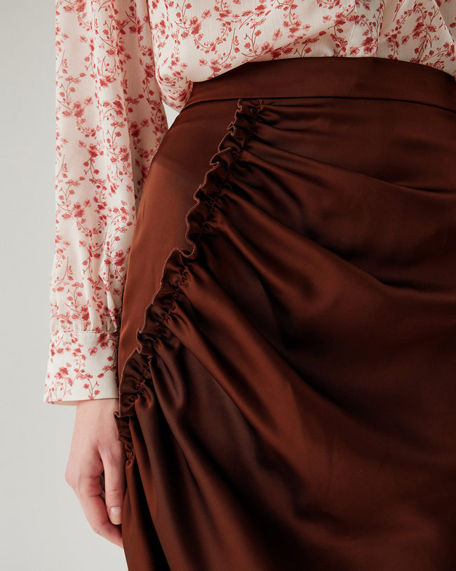 Women's Woven Polyester Skirt Bottoms - RIHOAS