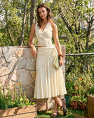 Women's Woven Polyester Skirt Bottoms - RIHOAS