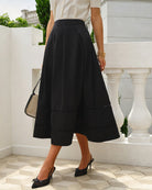 Women's Woven Polyester Skirt Bottoms - RIHOAS