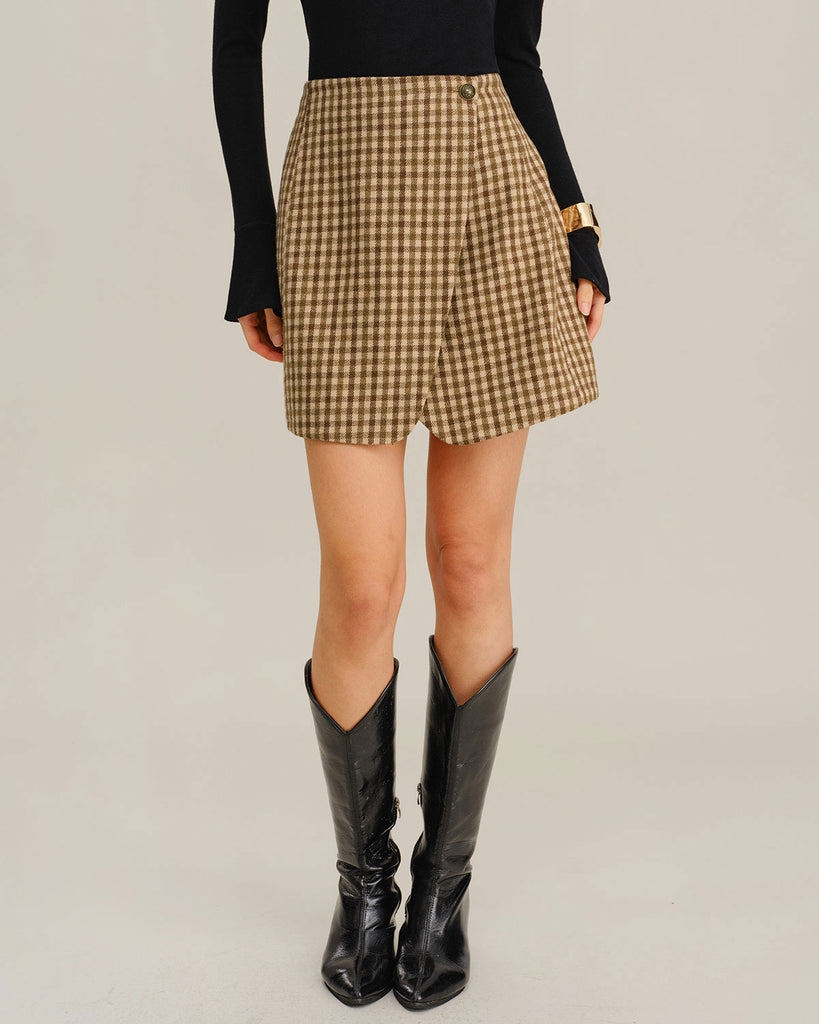 Women's Woven Polyester Skirt Bottoms - RIHOAS