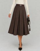 Women's Woven Polyester Skirt - RIHOAS
