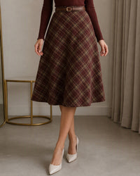Women's Woven Polyester Skirt - RIHOAS