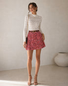 Women's Woven Polyester Skirt - RIHOAS