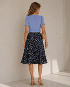 Women's Woven Polyester Skirt - RIHOAS