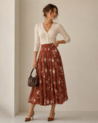 Women's Woven Polyester Skirt - RIHOAS