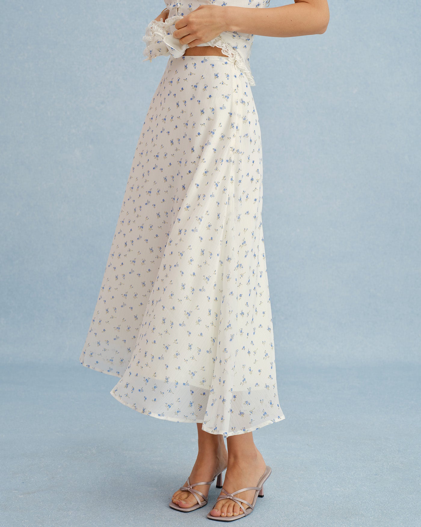 Women's Woven Polyester Skirt Bottoms - RIHOAS