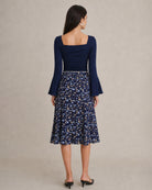 Women's Woven Polyester Skirt - RIHOAS - 03