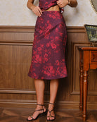 Women's Woven Polyester Skirt Bottoms - RIHOAS