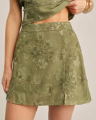 Women's Woven Polyester Skirt Bottoms - RIHOAS