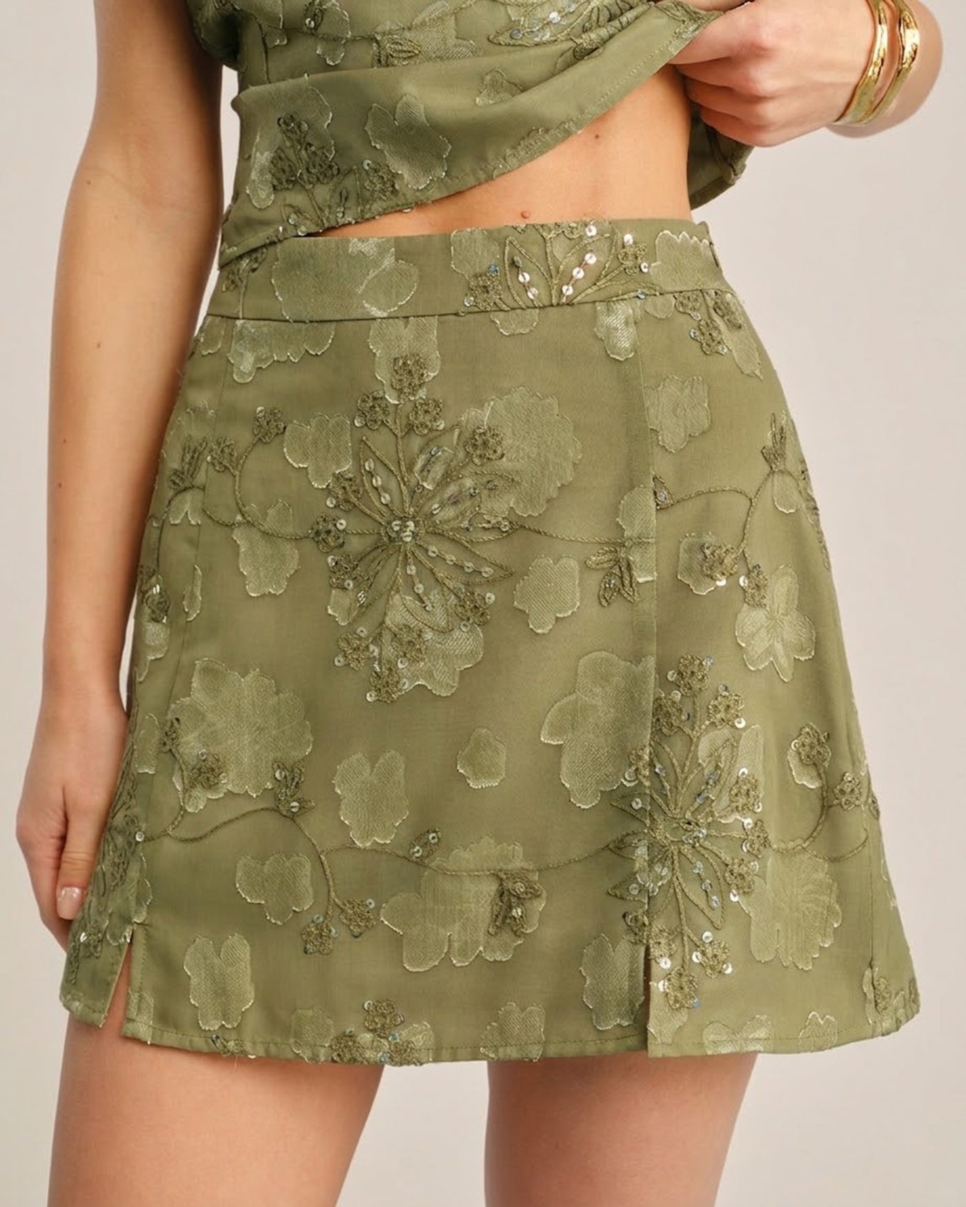 Women's Woven Polyester Skirt Bottoms - RIHOAS