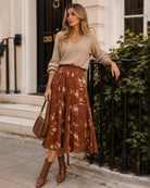 Women's Woven Polyester Skirt - RIHOAS