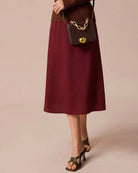 Women's Woven Polyester Skirt Bottoms - RIHOAS