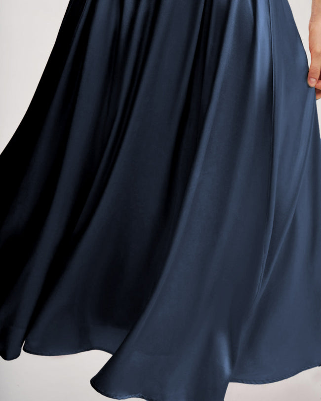 Women's Woven Polyester Skirt Bottoms - RIHOAS