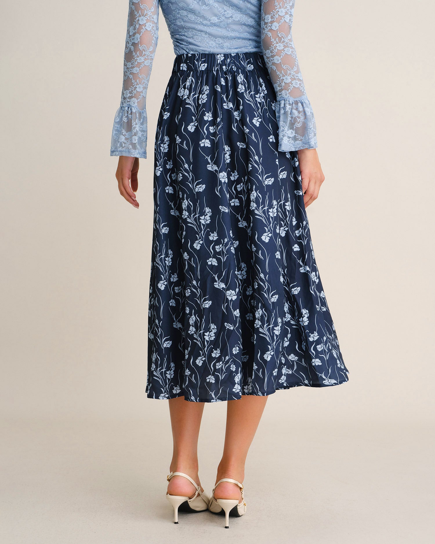 Women's Woven Polyester Skirt - RIHOAS - 04