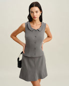 Women's Woven Polyester Skirt Bottoms - RIHOAS