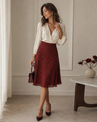 Women's Woven Polyester Skirt - RIHOAS