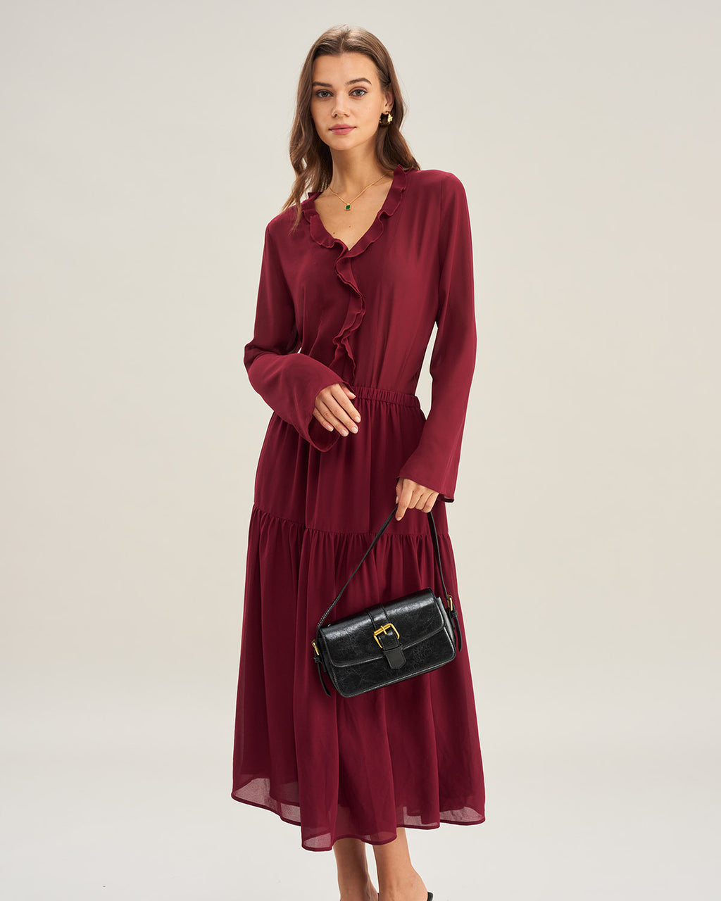 Women's Woven Polyester Skirt Bottoms - RIHOAS